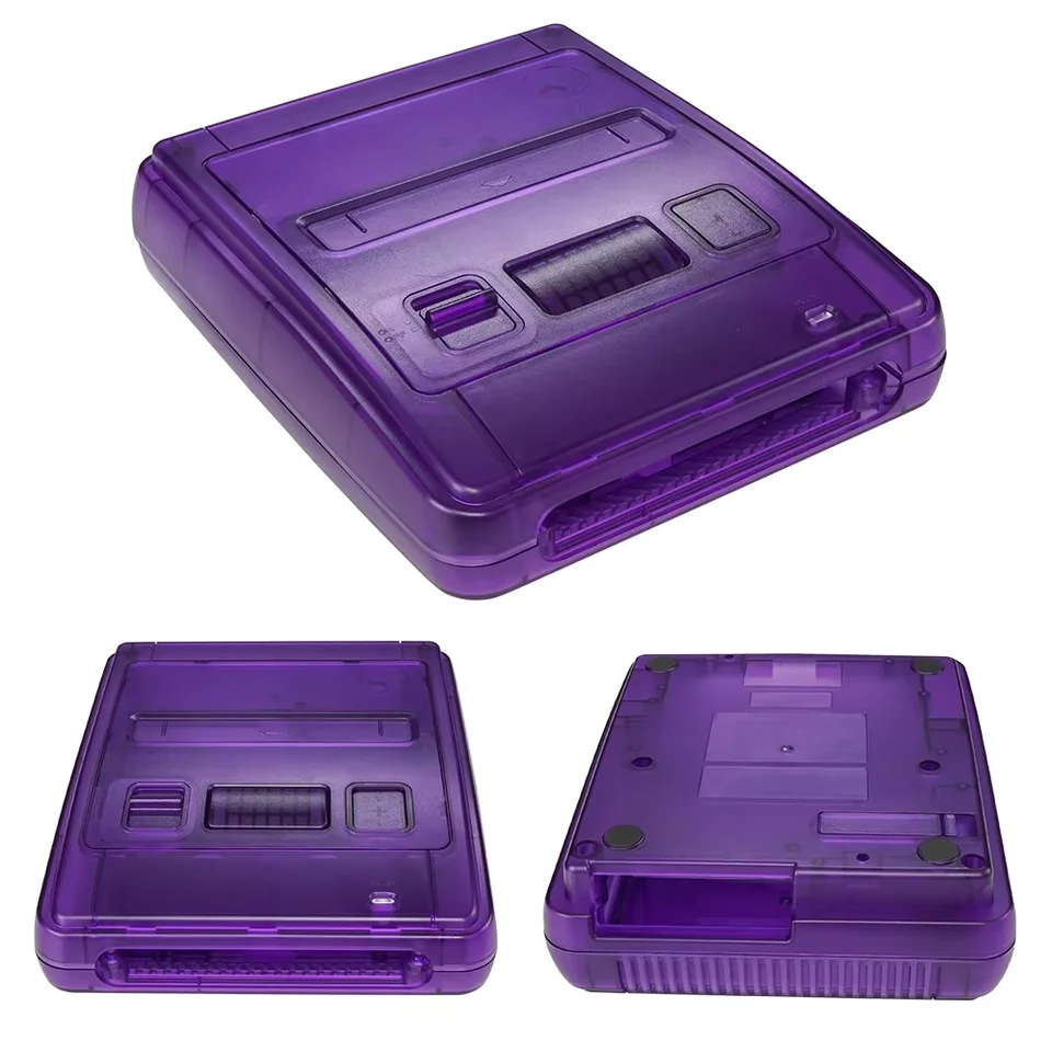 Bitfunx SFC 交換ケース透明シェルスーパーファミコンコンソール