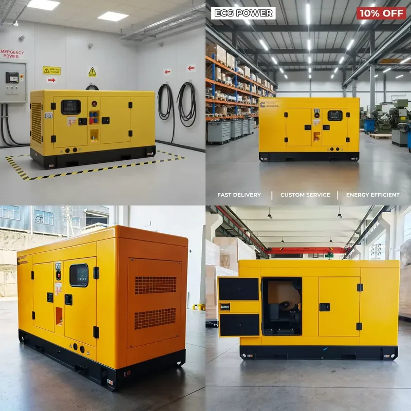 30kw 50kva High Efficiency 4BT3.9-G1 Perkin/Cumminss Engine Industrial Use Silent Generator Set 3 Phase 380V