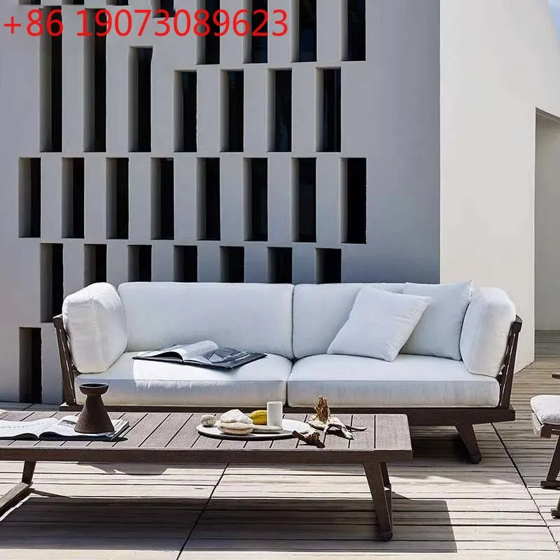 

Outdoor Sofa Solid Wood Villa Courtyard