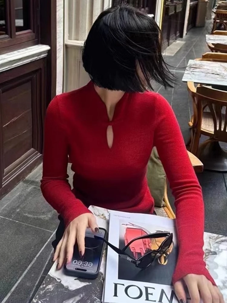 Sweter damski w stylu retro europejskim, dzianinowy, wygodny, ażurowy, wełniany, zapinany na guziki, jesienno-zimowy, wysokiej jakości...