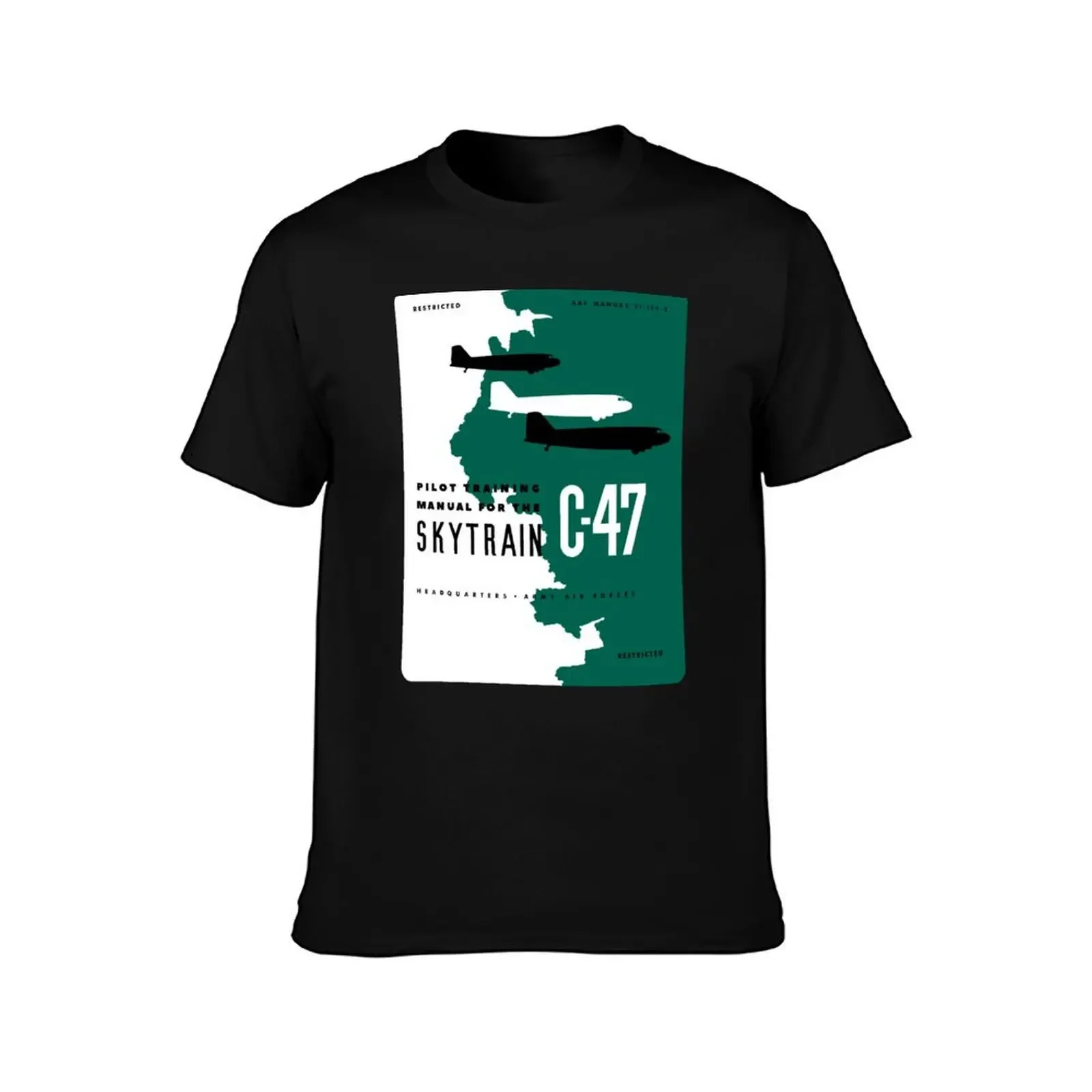 Douglas C-47 Skytrain T-Shirt blue archive T-shirts man custom shirt tee shirts for men