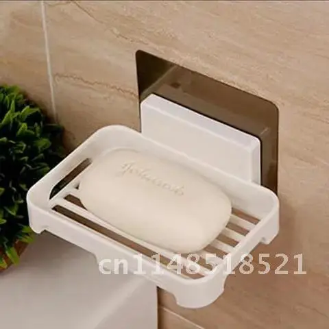 

1PCS Wall Mounted Soap Dishes Box Bathroom Shower Soap Holder Bathroom Supplies Toiletries Organizer Kitchen Storage Rack