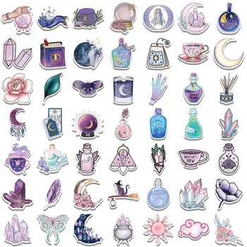 10/30/50/100 ks gotických magických lektvarů, měsíčních samolepek, fialové estetické samolepky, deník, scrapbooking, kufr, notebook, halloween obtisky 12 nejlepší prodej Samolepka na nehty s motivem Harryho Pottera - №11