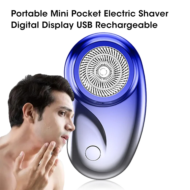 Mini Electric Shaver For Men Washable Rechargeable Hair Clipper Portable Cordless Trimmer Knive Face Beard Razor Hair Trimmer