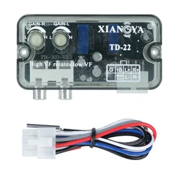 Convertitore Audio per Auto adattatore convertitore di livello per altoparlante di linea di frequenza regolabile 12V