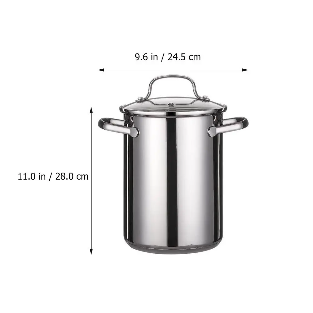 1Set Stainless Steel Fryer Pot Heat Retaining Deep Fryer Pan Household Frying Tool Frying Basket Oil Drainer for Crispy Food