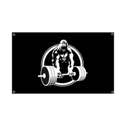 Nlbflag 90X150cm 3x5ft GYM Gorilla Lifting Weightlifting Flag Banner Poster Tapestry