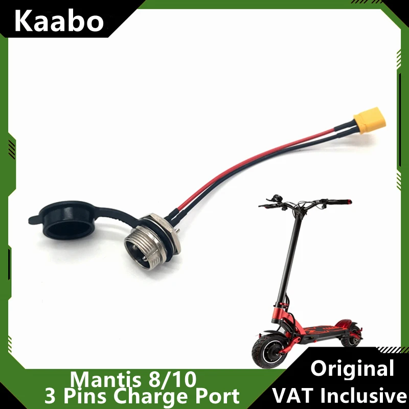 Original Kaabo 3 Pins Charging Port Mantis8 Mantis10 Wolf Warrior Wolf King GT Socket Plug Charging Port Spare Accessories