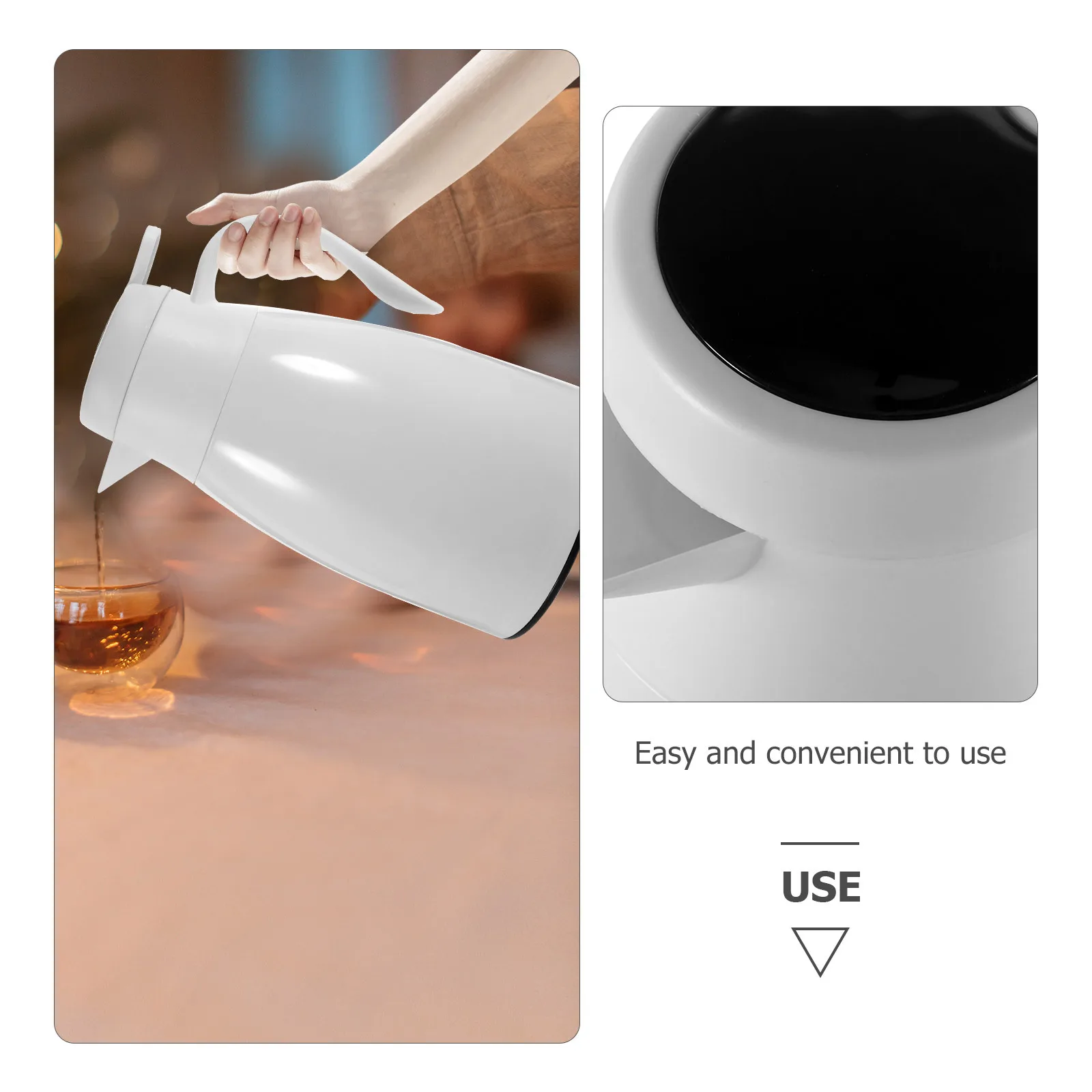 

Thermal Kettle Glass Liner 2L Insulated Hot Water Bottle Long Heat Preservation Leak Proof Vacuum Flask For Home