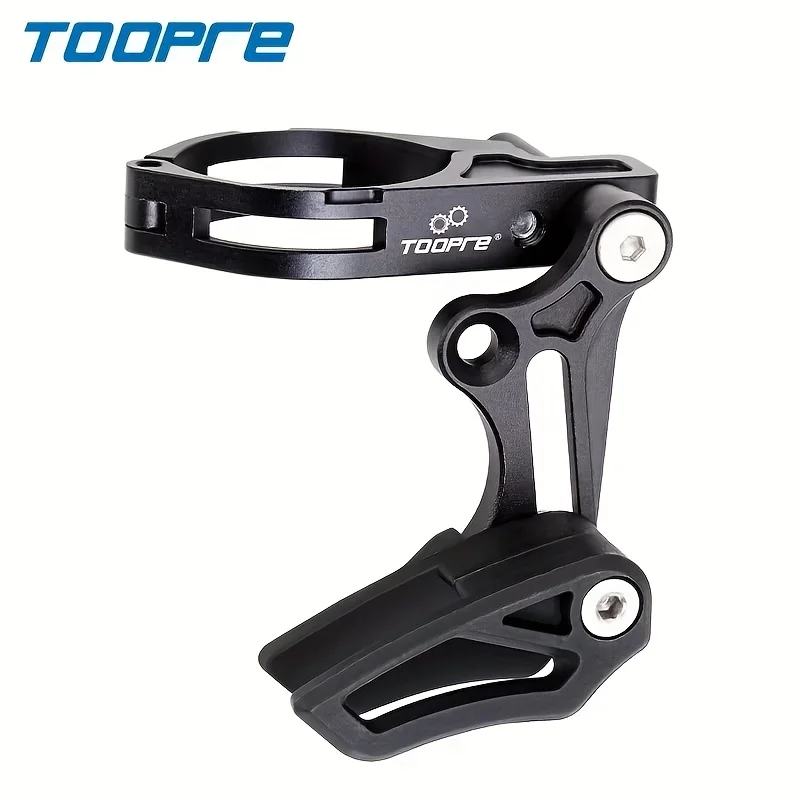 TOOPRE MTB Bike Chain Guide Drop Catcher 27.2-34.9 Clamp E Type Mount Adjustable For Mountain Bicycle Single Chainwheel Crank