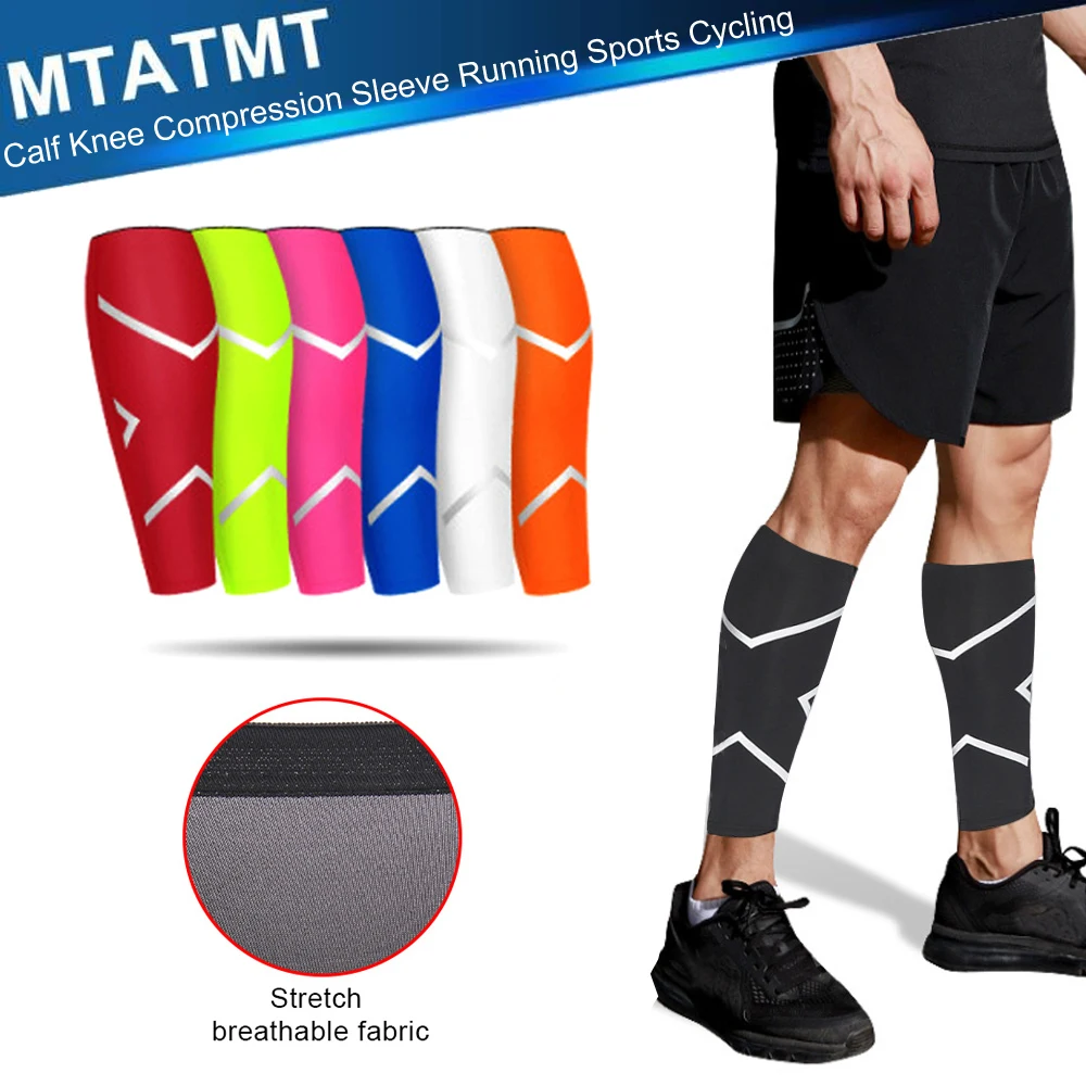 MTATMT 1Pcs/2Pcs Calf Compression Sleeves Men Women Compression Shin Splints for Running Basketball Cycling Leg Pain Relief