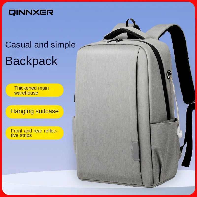 

QINNXER Multifinonal travel backpack for men women large capacity business leisure sac a dos reflechissant computer bag Laptop