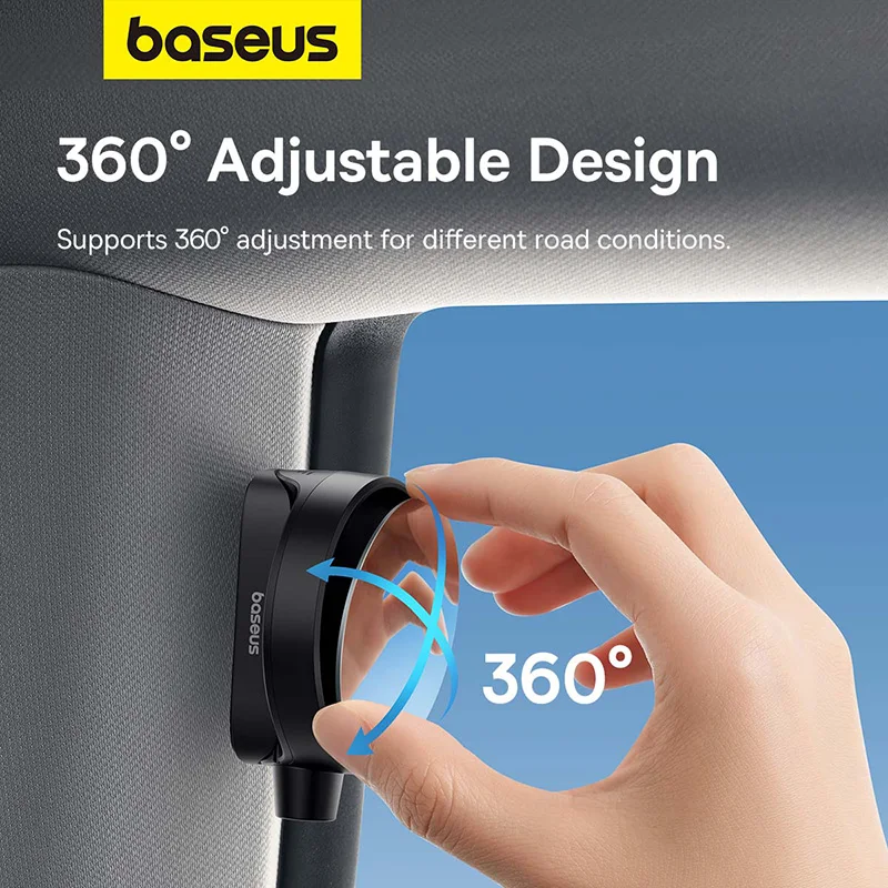 Baseus Car Backseat Rear View Mirror Full Vision 360 Degree Wide Angle Get Off Safety Assistant Waterproof Auto Rearview Mirror