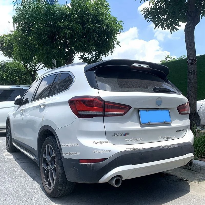 For BMW X1 F48 2017 2018 2019 2020 Spoiler High Quality ABS Primer Color Trunk Lip Rear Roof Spoiler Wing Car Accessories