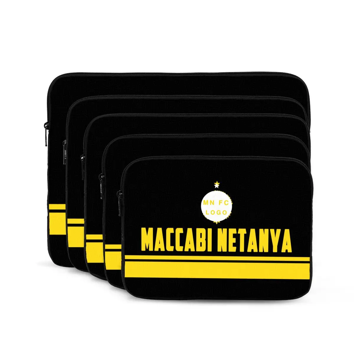 Maccabi Netanya FC Laptop Case Laptop Bag Sleeve Water Resistant Durable Computer Carrying Protective Case with Zipper