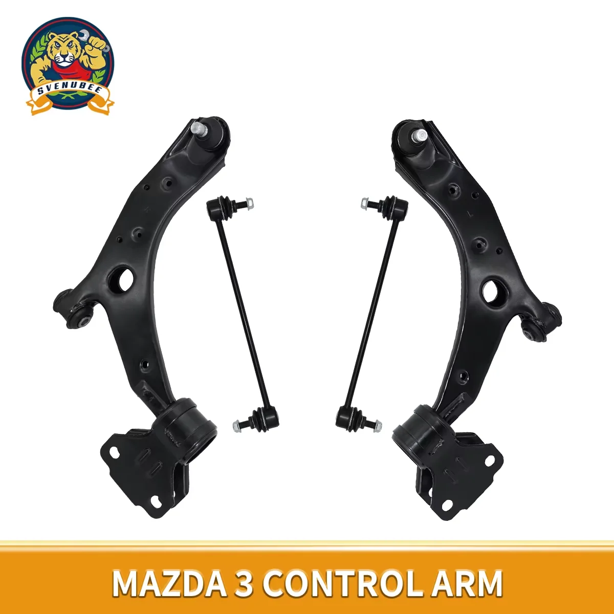 

Svenubee 4Pcs Front Lower Suspension Kit Front Control Arms with Ball Joint Sway Bar Links for Mazda 3 2010 2011 2012 2013