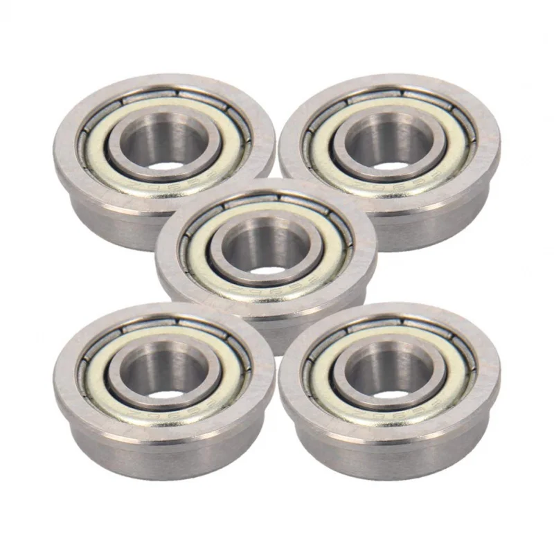 F696ZZ Deep Groove Bearings 6x15x17x5x1.2mm Double Bearing High Carbon Chromium Steel Roller Guide Bearing 5pcs