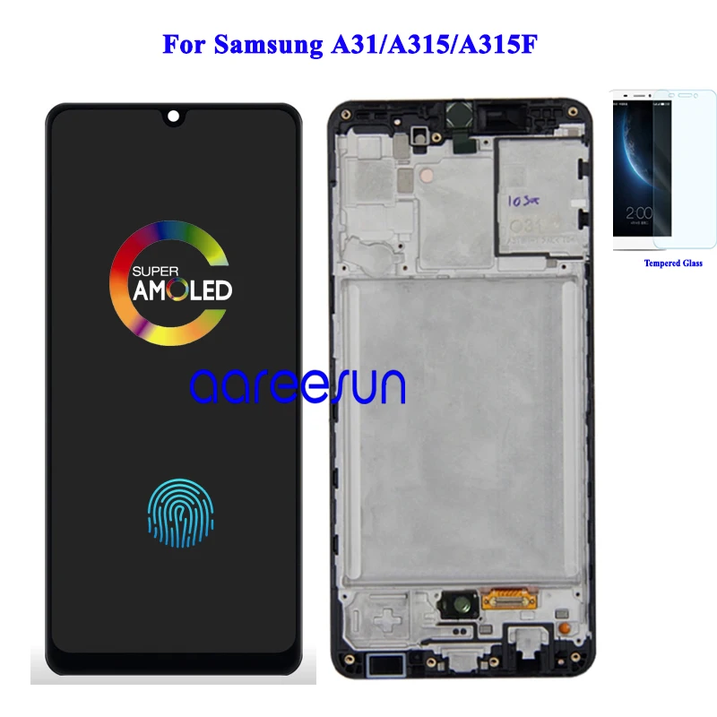 Top Super Amoled LCD Screen OLED For Samsung A31 LCD For Samsung A315 A315F Display LCD Screen Touch Digitizer Assembly