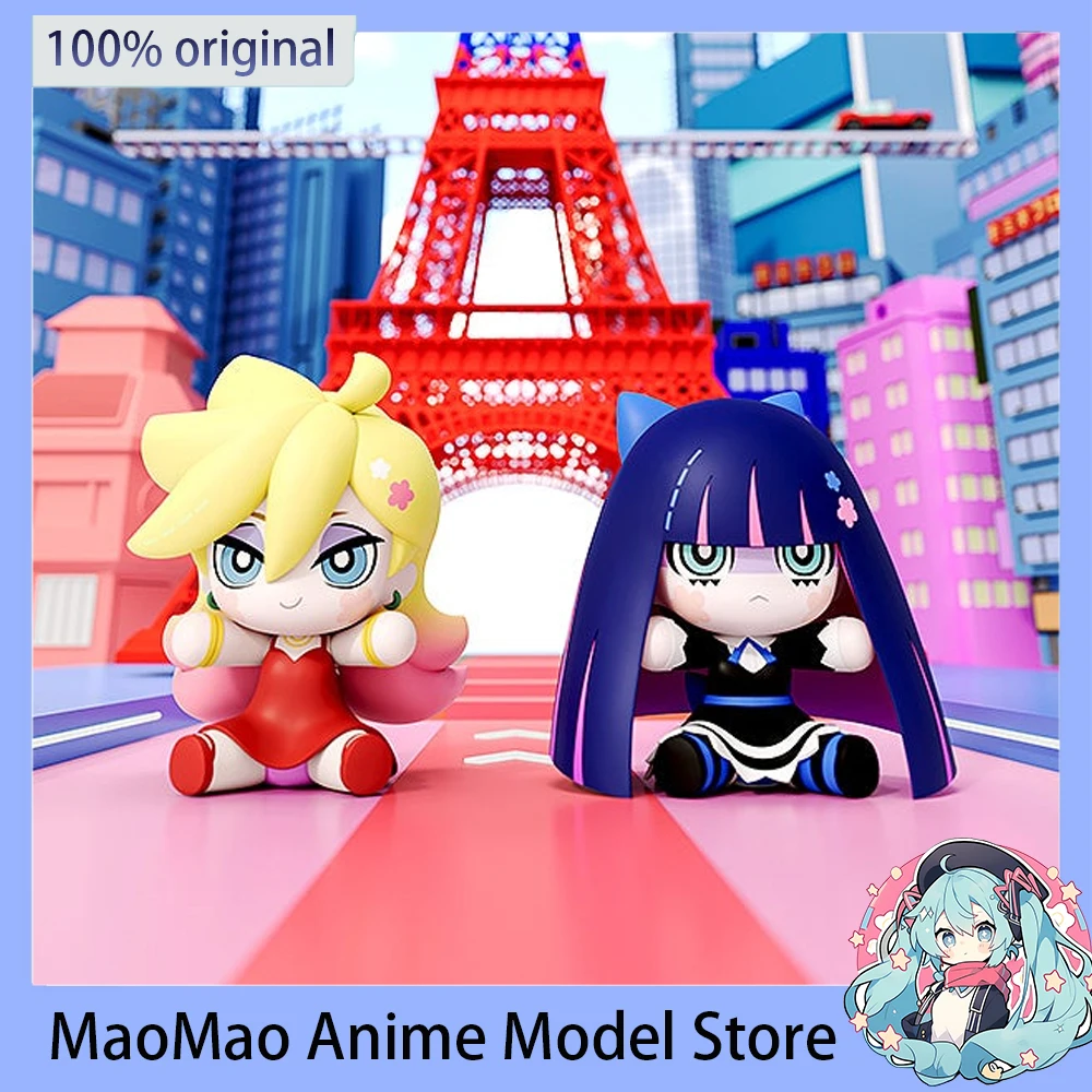 

Original GSC Huggy Good Smile (New Panty & Stocking with Garterbelt) Anime Figure Stocking Panty Action PVC Model Mini Cute Toys