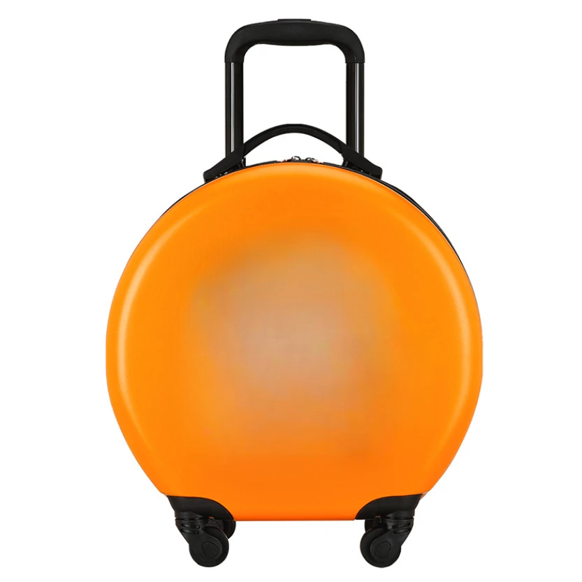 Imagem -03 - Roller Luggage Trolley Box Caixa de Viagem Infantil Estojo Redondo de Embarque Senha Novo