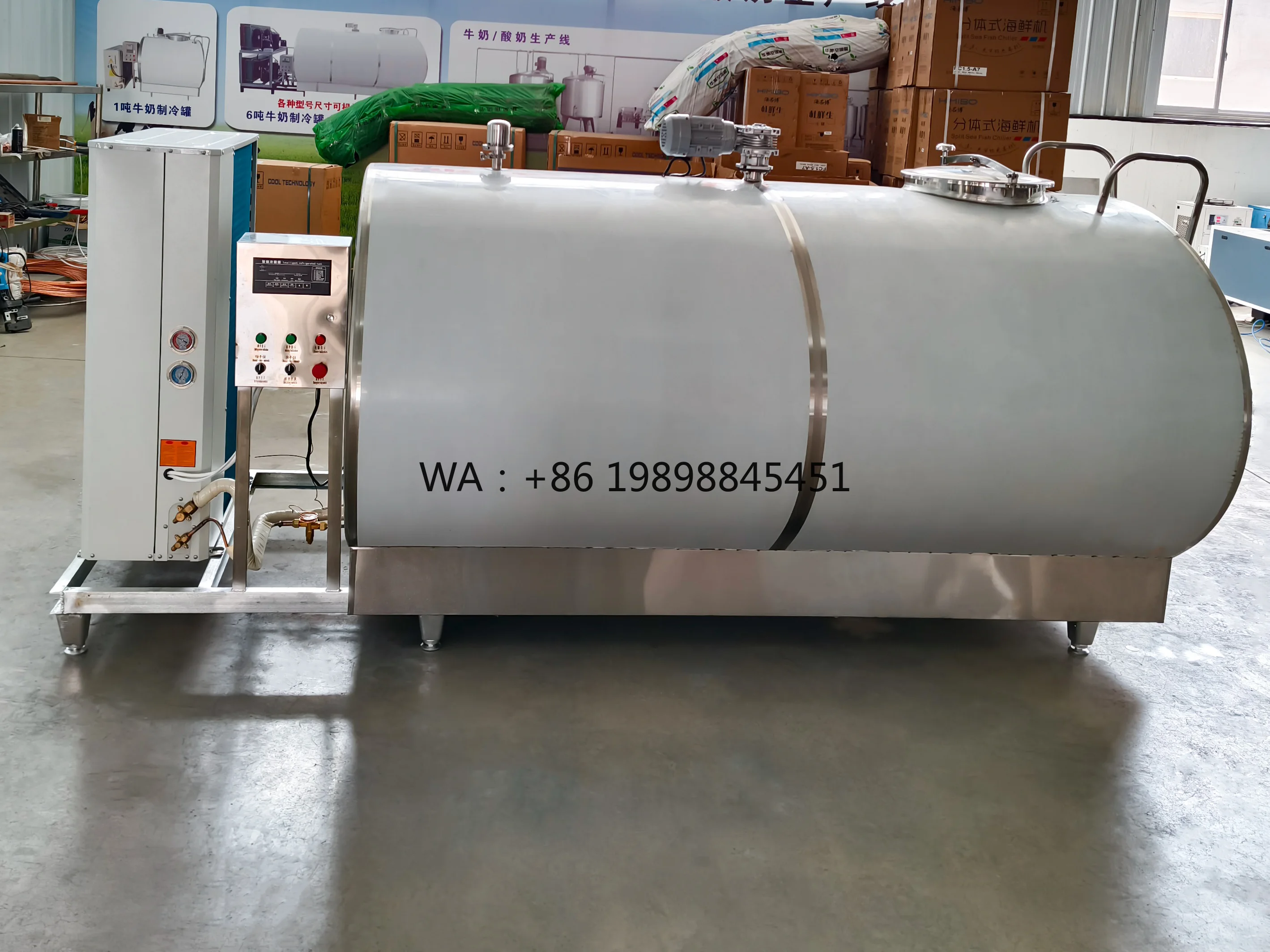 Cooling Storage Tank Milk Cooler for Dairy Plant 3000 Milk