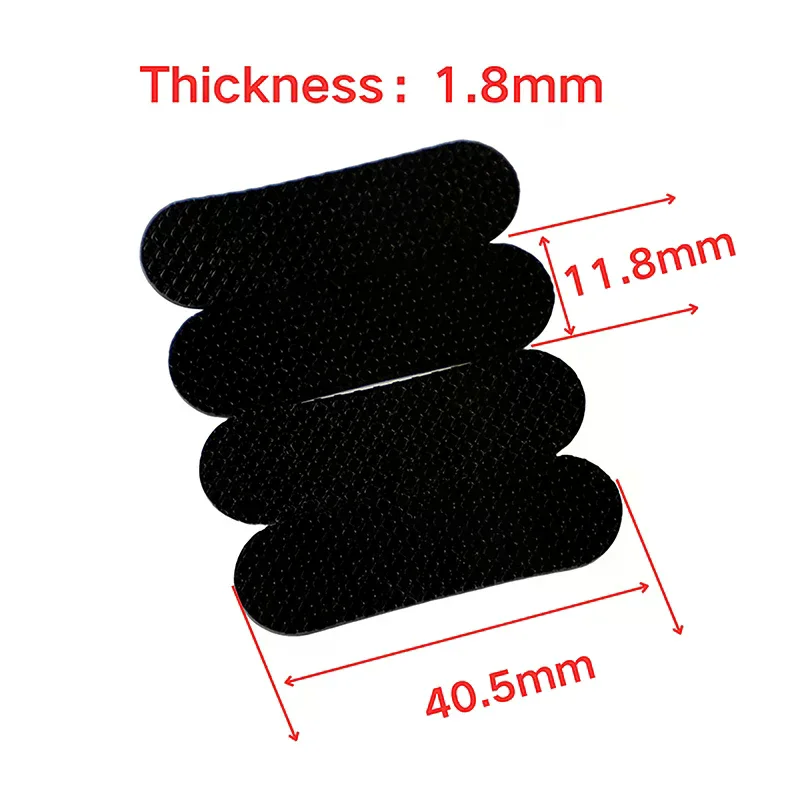 4PCS Black Rubber Feet Thickness 1.8mm Anti-slip Self-adhesive Silicone Shockproof Protective Pad For Keyboard Base Cabinet