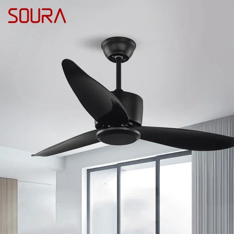 SOURA Nordic Without lights Ceiling Fan Modern Minima lism Living Room Bedroom Study Cafe Hotel