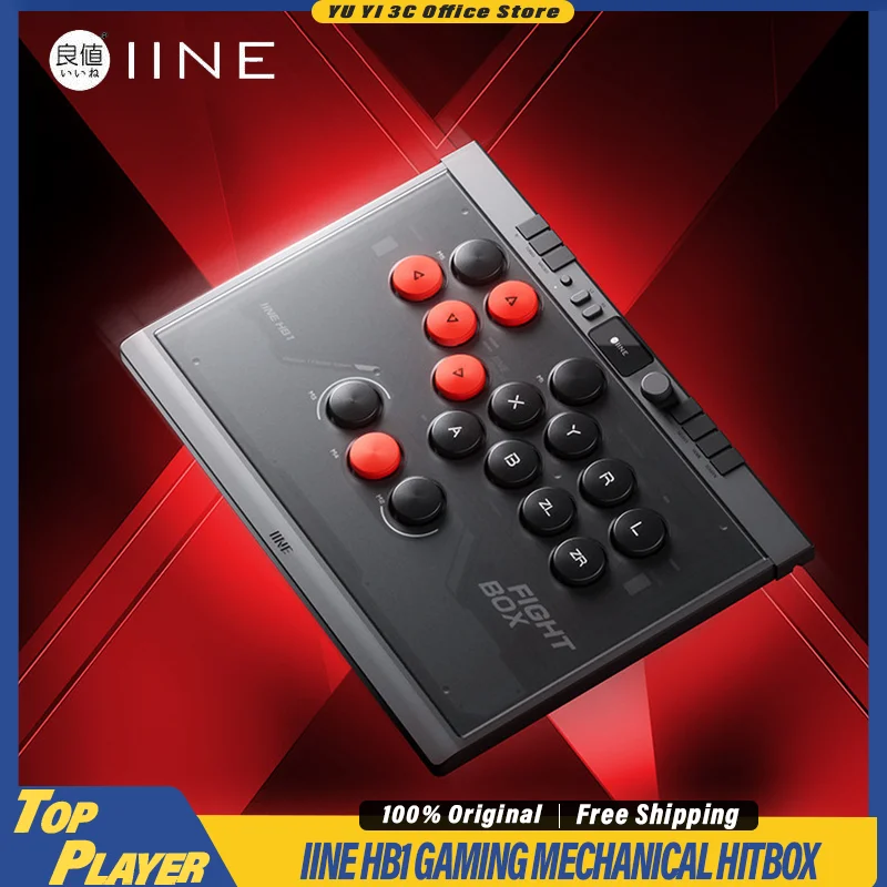 

IINE HB1 Hitbox Controller for PC Android NS Switch PS4 iOS 1000mAh Bluetooth Wireless Optical Switch SOCD Programmable Keys