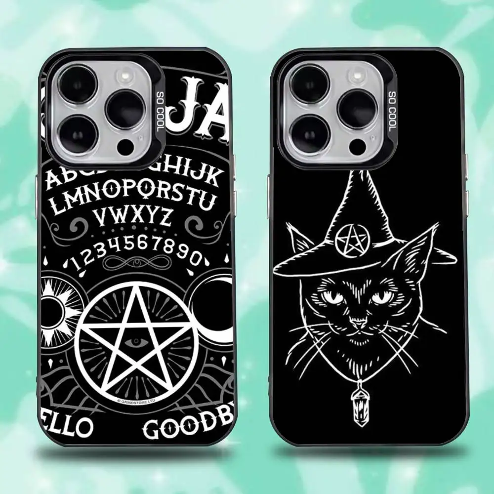 

Ouija Board Phone Case For iPhone 16,15,14,13,12,11,Mini,Pro,E,SE4,XS,MAX Black Candy Matte Cover