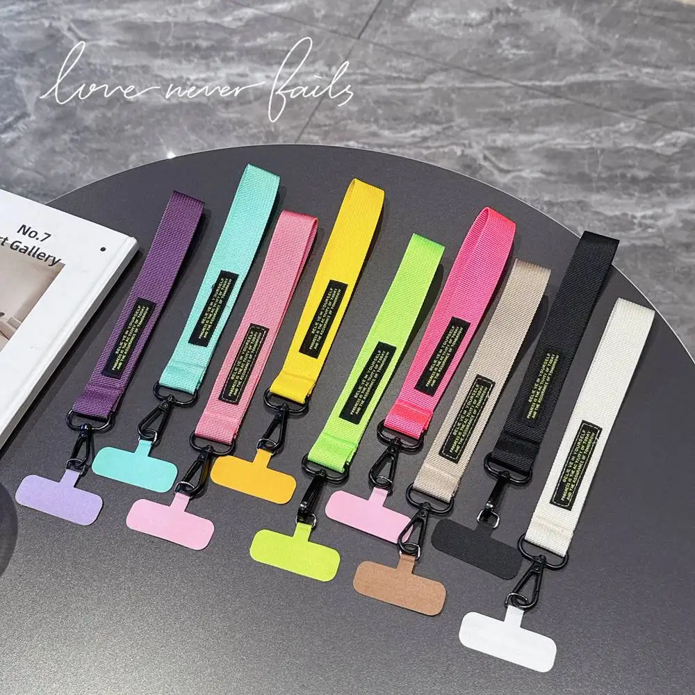 

Ins Simple Anti-Lost Mobile Phone Lanyard Key Ring Sling Badge Keychain ID Card Cell Phone Rope Short Wrist Strap