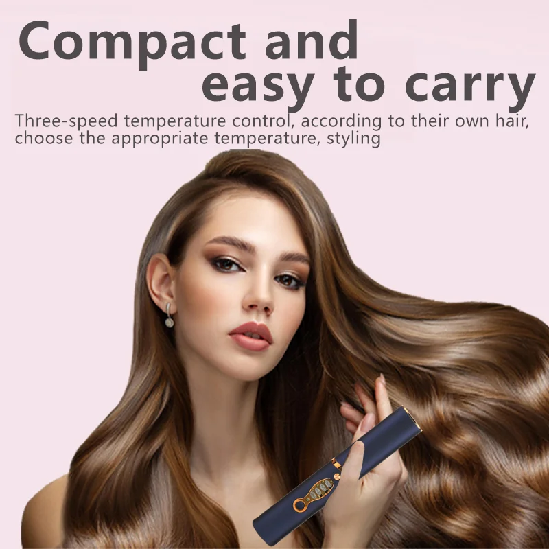 Multi-functional Hair Straightener 2 in 1 Curling Iron Small Wave Ceramic Clipper Curling Iron Home Travel Portable Styling Tool