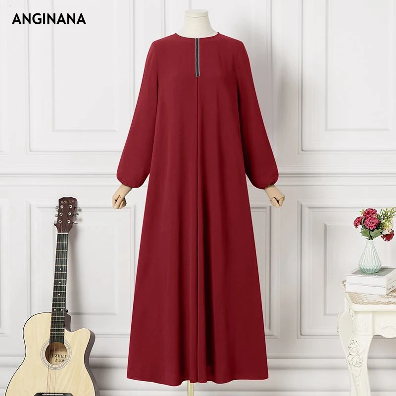 

Summer large 6xl 110kg women's dress large 3xl 5XL round neck long sleeve loose Bohemian black green red dress