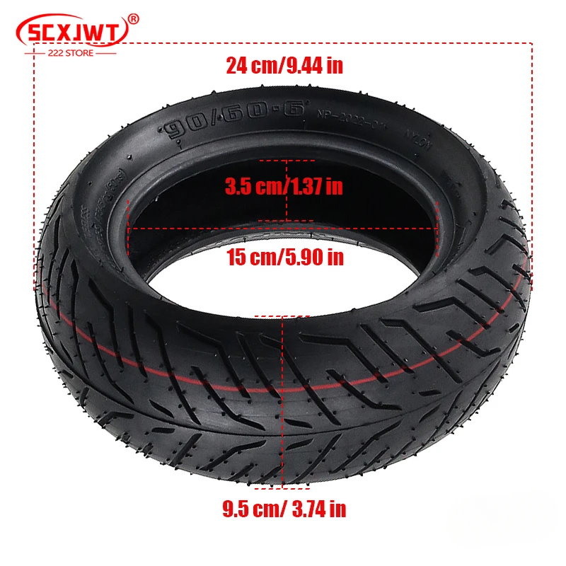 Rapid delivery 90/60-6 Vacuum Tire for electric scooters with thickened vacuum tires for anti slip and wear resistance