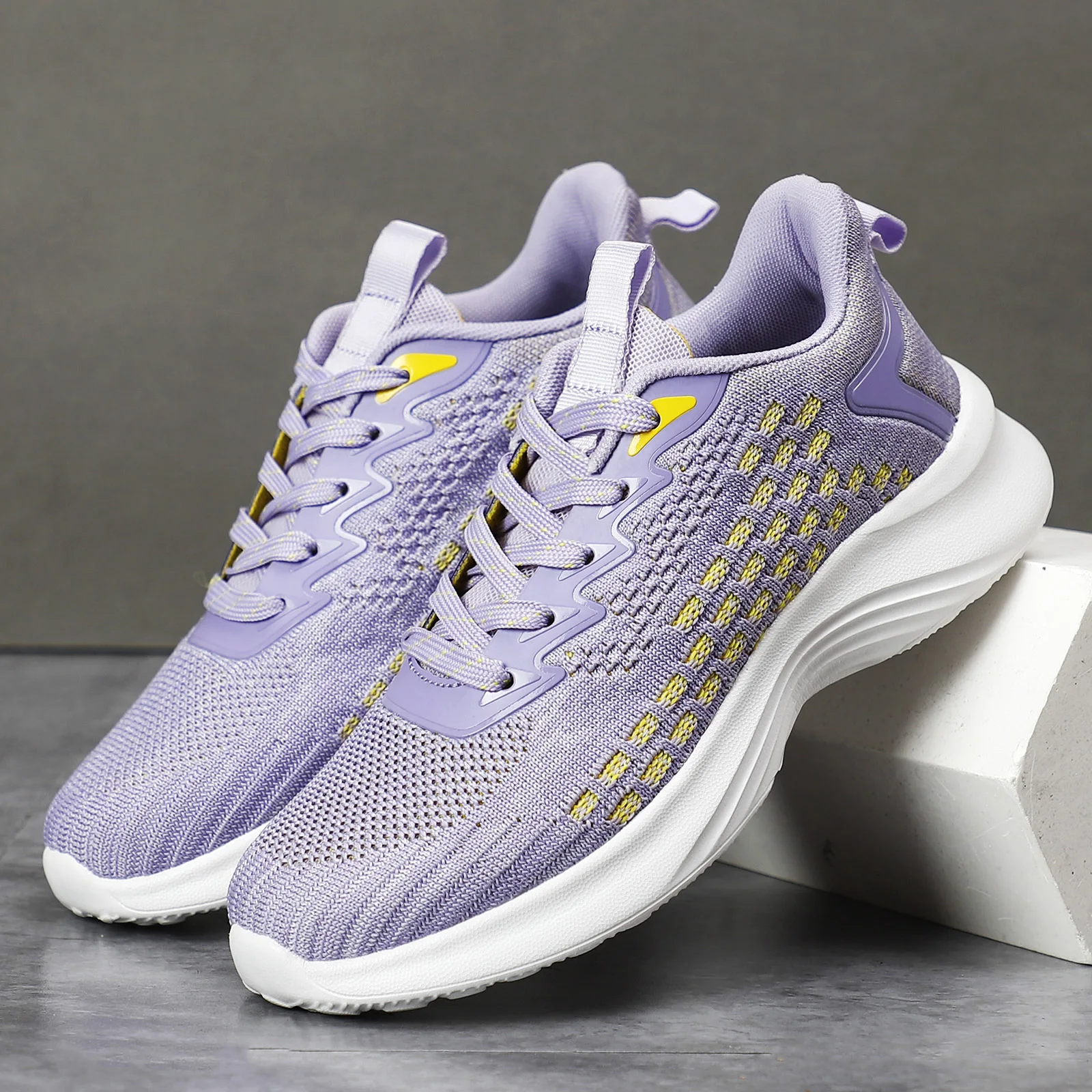 Buty damskie LAVENDER Lekkie buty do biegania dla kobiet Trampki Wygodne buty sportowe Jogging Tennis