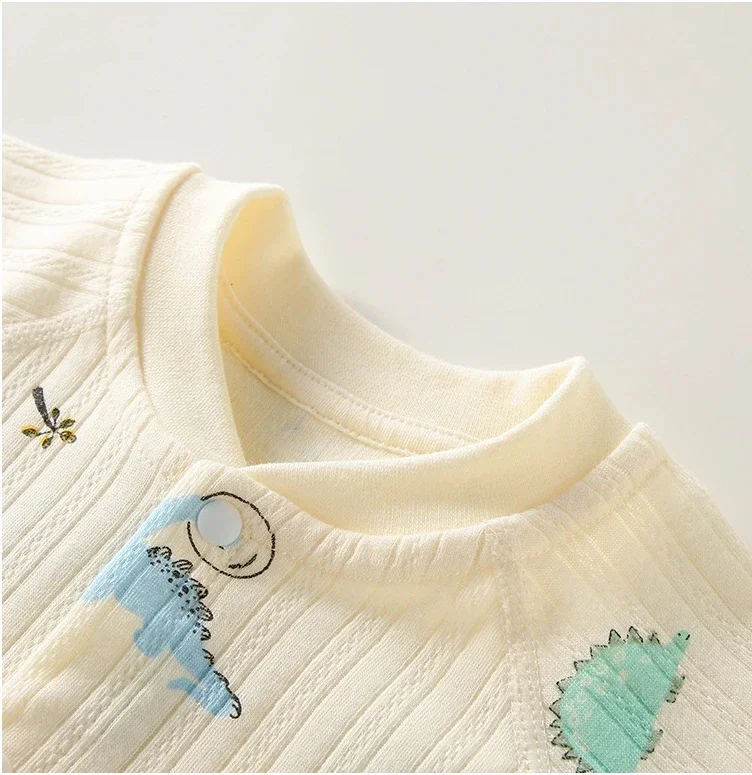 ملابس الطفل الوليد السروال القصير بنين بنات كم طويل لطيف الكرتون تصميم الربيع والخريف بذلة الوليد 3M 6M 9M 12M 18M 24M #3