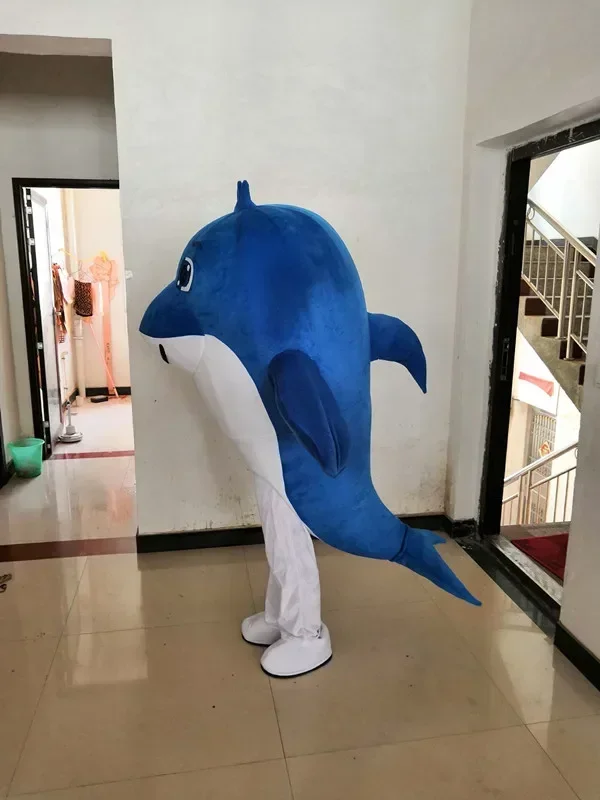 Cosplay Vita marina Delfino Sigillo Costume della mascotte pesce pagliaccio Costume da personaggio dei cartoni animati Pubblicità Costume da festa Carnevale animale