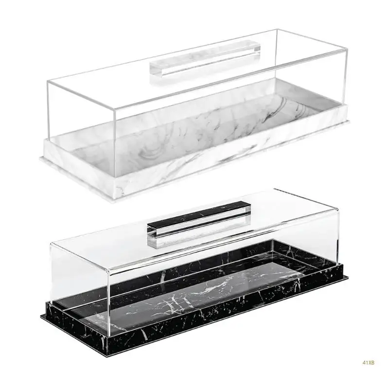 41XB Elegant Rectangular Cake Display Case Rectangular Cake Tray Cake Display Plate