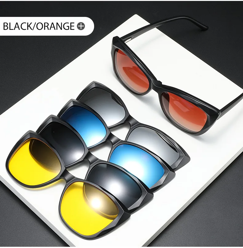 Vcka 10 in 1 Frauen Katzenauge Myopie Sonnenbrille Mode polarisierten Magnet clip auf Brille verschreibung pflicht ige Brillen gestelle-0.5 ~-6,0 – Detail 10