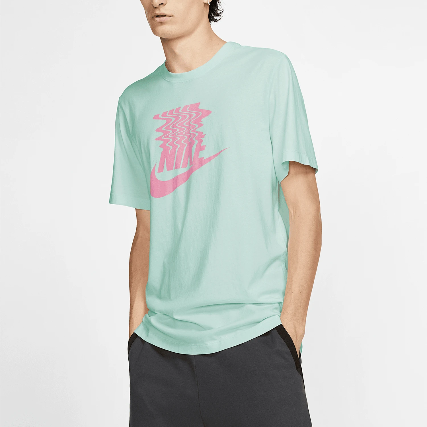 

Оригинальная летняя новая мужская повседневная спортивная футболка Nike с коротким рукавом BQ1266-336