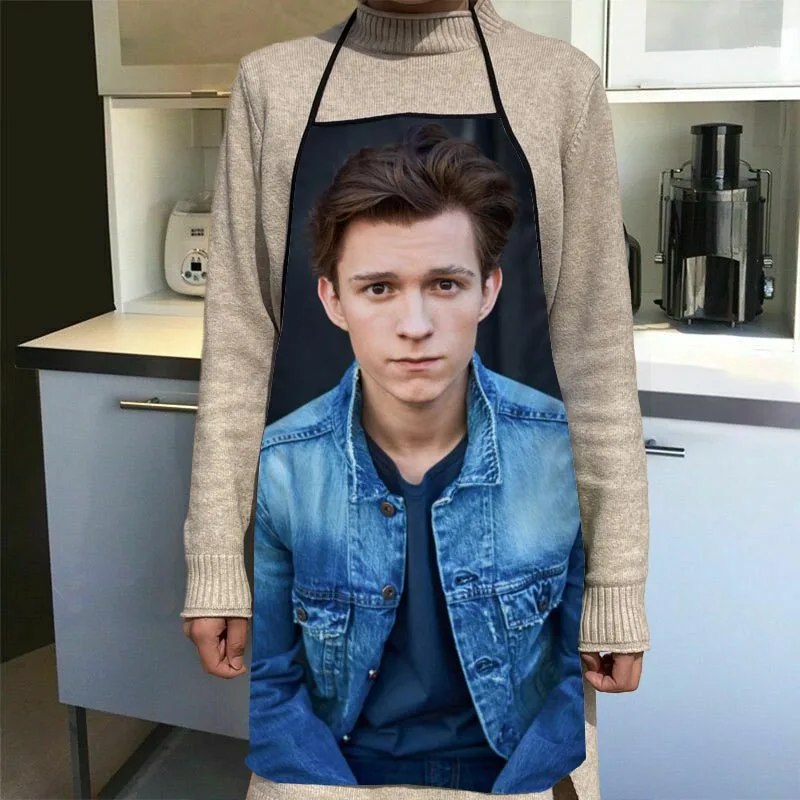 Tom Holland Aprons Home Coffee Shop Cleaning Aprons Anti-Dirty Kitchen Accessories For Men Women 50x75cm,68x95cm Funy Gift 0104