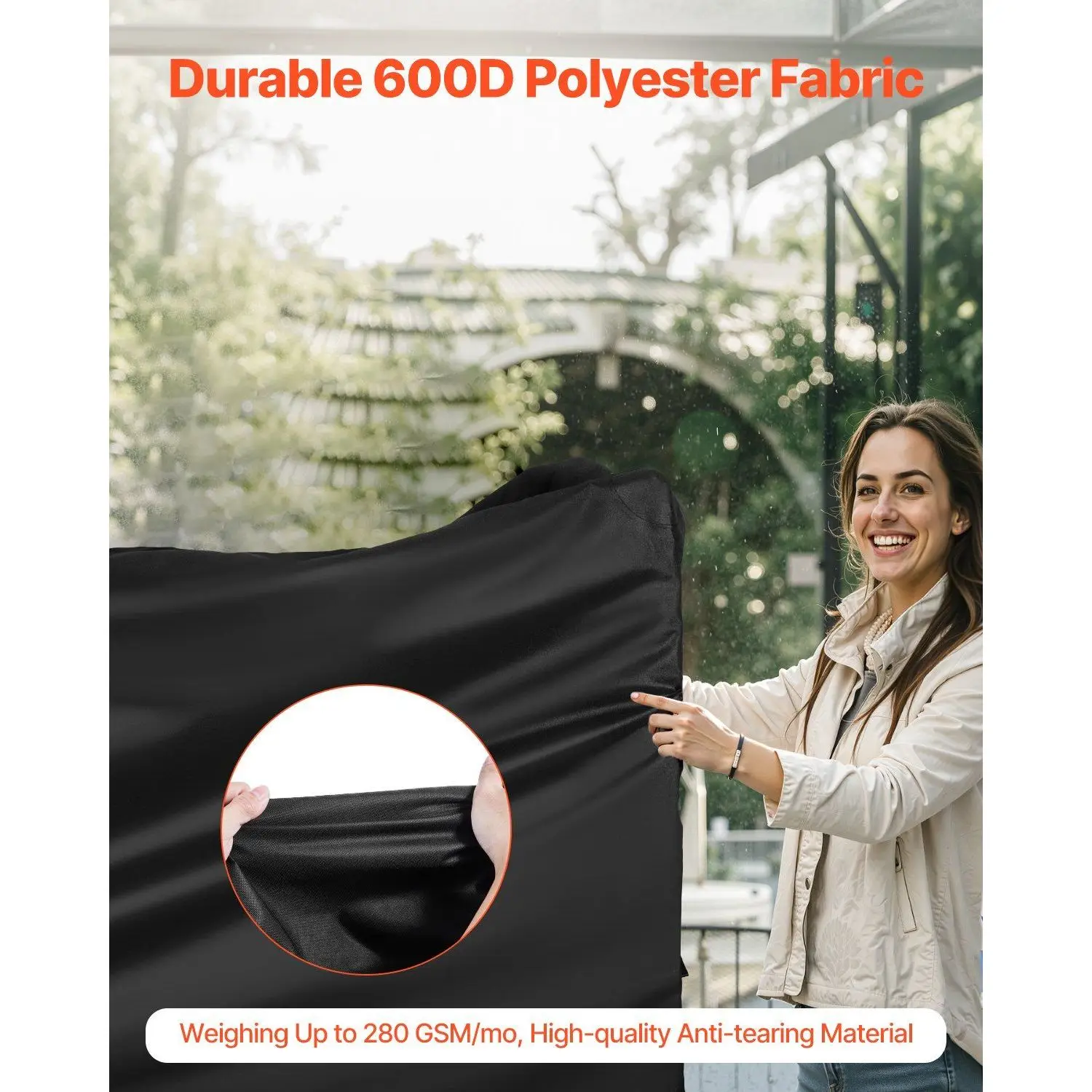 Heavy duty waterproof anti-fading weathering grill cover outdoor grill accessories