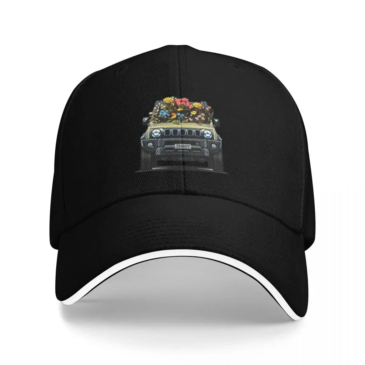 Chiffon Ivory Jimny Flower Power Baseball Cap Thermal Visor Luxury Hat Custom Caps Girl'S S Men's