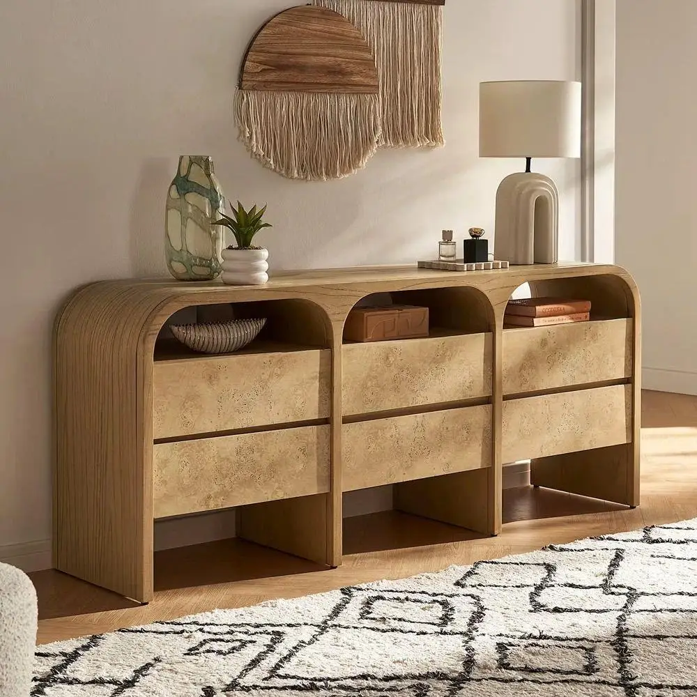 American country style solid wood nightstand, French vintage storage and decorative cabinet