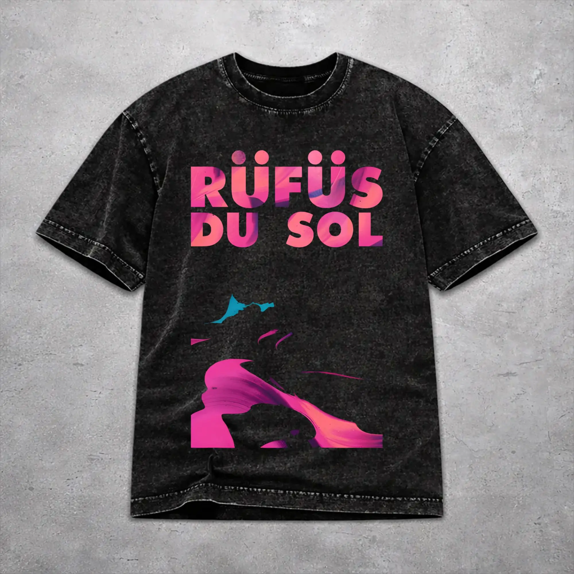 Stylish Rufus Du Sol 2026 Concert Outfit T-Shirts for Men Women  Washed Cotton Tee Shirt Clothes