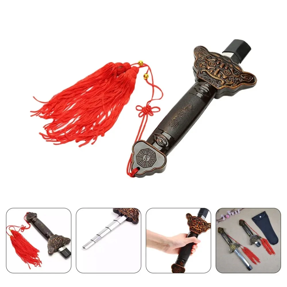 Chinese Tai Chi Sword Telescopic Classic Outdoor Playset Folding Morning Exercise Martial Arts Performance Sword Decoration