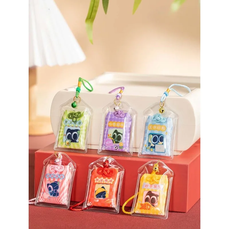 Original The Legend of LUOXIAOHEI Blessing Amulet Bag Cartoon Good Luck Blessing Pendant Accessories Anime Peripheral Toys Gifts