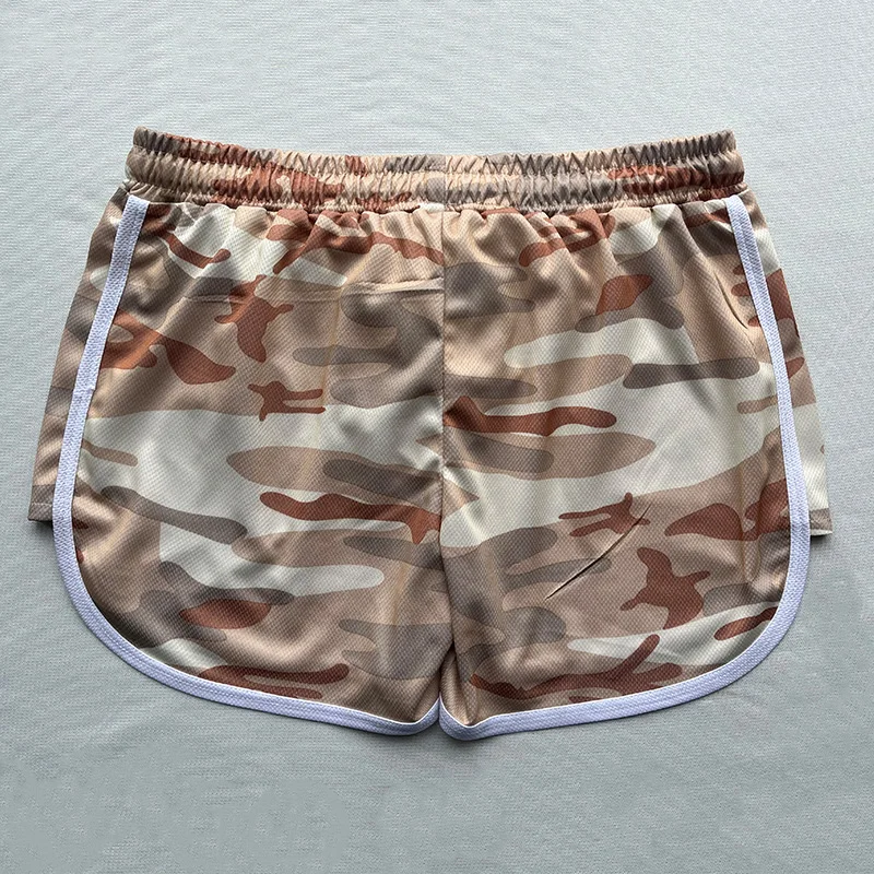 2024 Summer Men\'s Cross border Loose, Cool, Comfortable, Casual Sports Camo Shorts