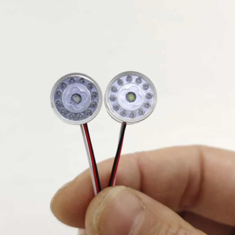 8 Stuks Metalen Achterlichten Angel Eyes Led Lamp Voor 1/14 Tamiya Rc Truck Trailer Kipper Scania 56323 Diy onderdelen