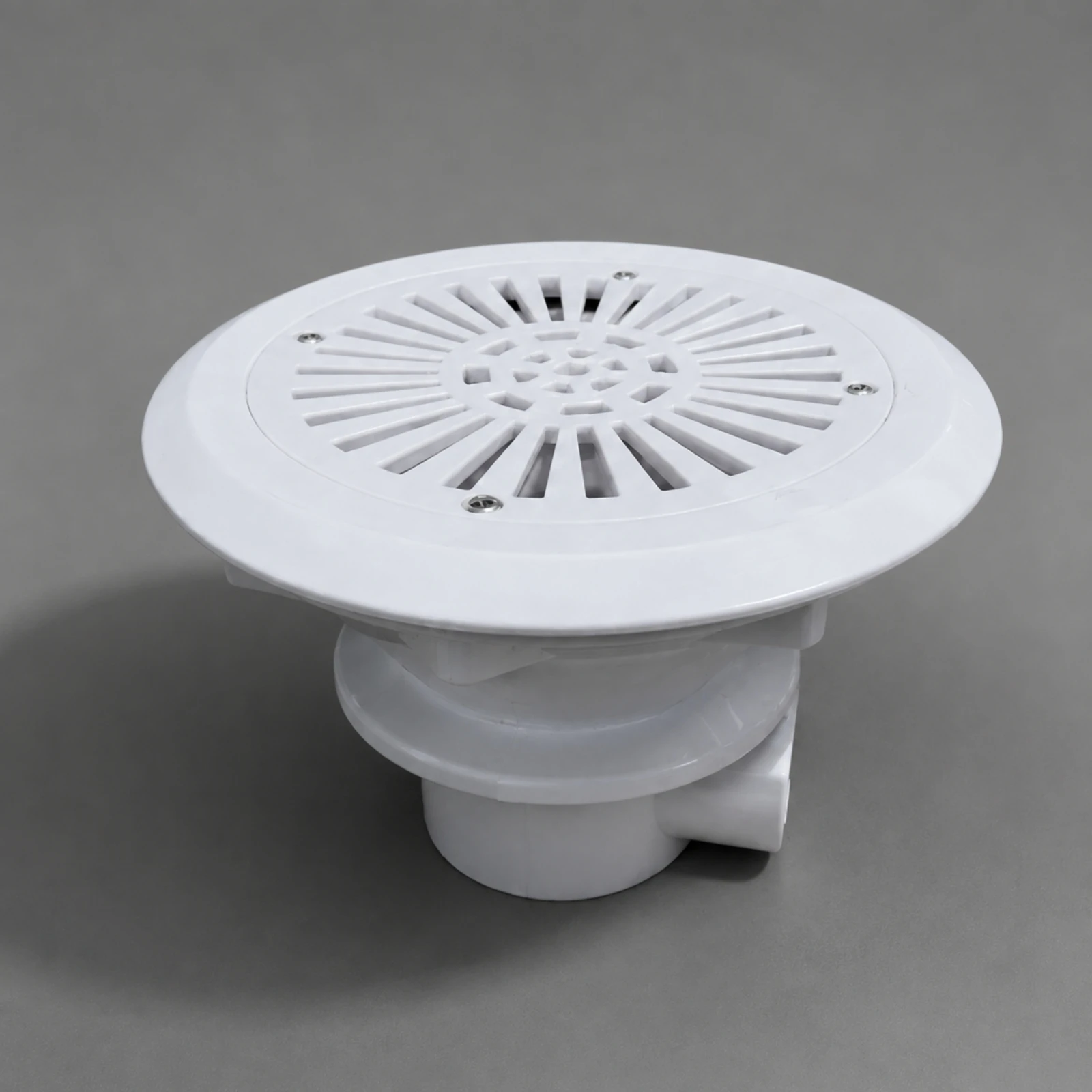 Pool Main Drain with Slotted Cover Easy to Clean Swimming Pool Main Drain Cover Long Service Life Leak-Proof