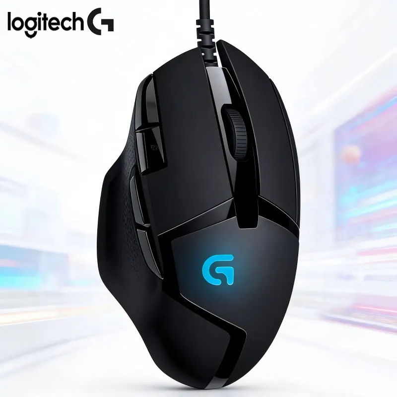 

Logitech G402 Двухрежимная проводная бесшумная мышь для офисных игр, требующих рабочих поперечных работ, эргономичный легкий ноутбук